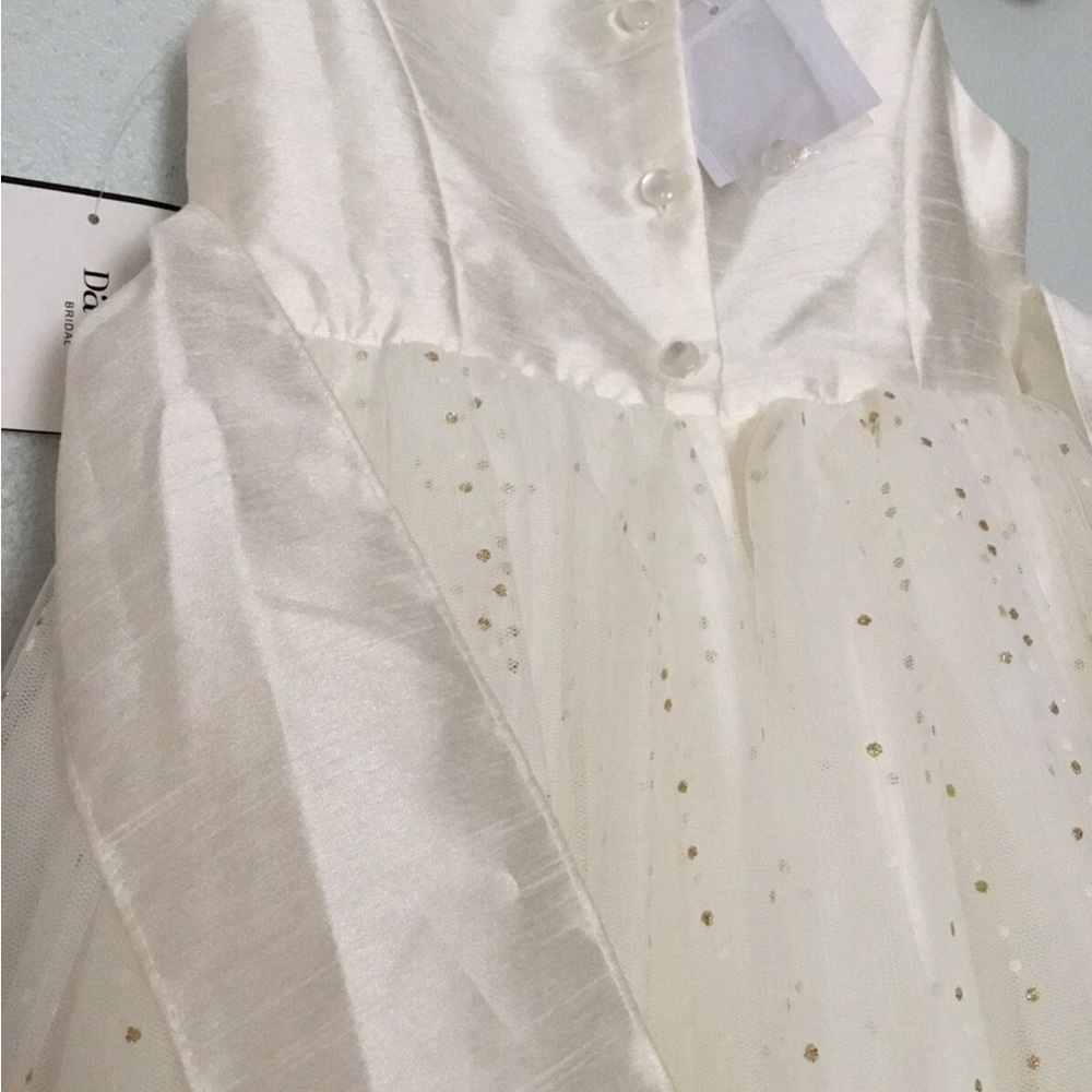 NWT Flower Girl Dress Recital Bridesmaid Formal Party Fairy Mesh Full Sparkle - Picture 4 of 10